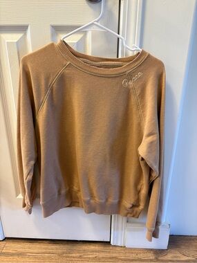 American Eagle Outfitters Caramel Coloured Crewneck Sweatshirt